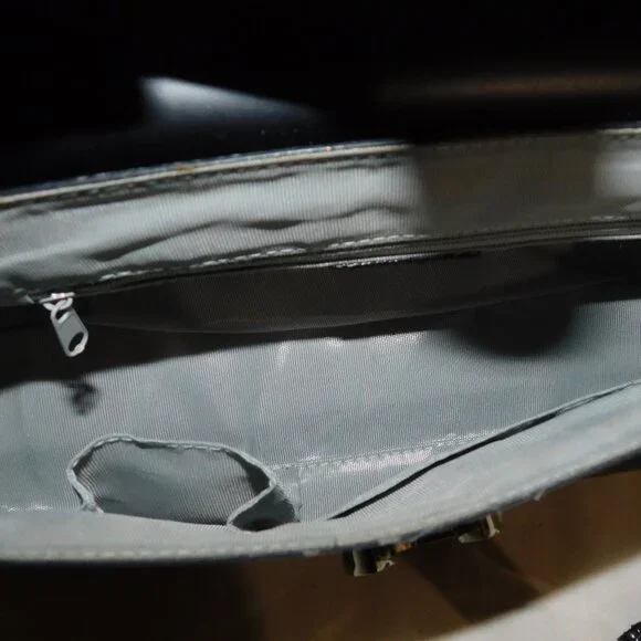 Beijo London Paris New York Handbag Charcoal Gray Purse - Picture 10 of 15